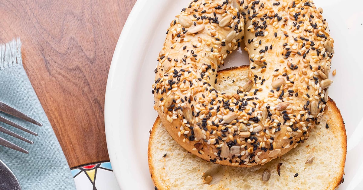 Toasted Bagel Breakfast Urth Caffé Europeanstyle café
