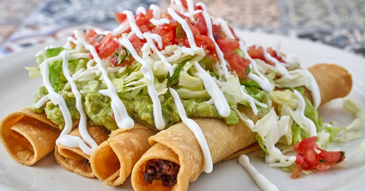4 Rolled Taquitos Menu Sol Azteca Mexican Kitchen Mexican