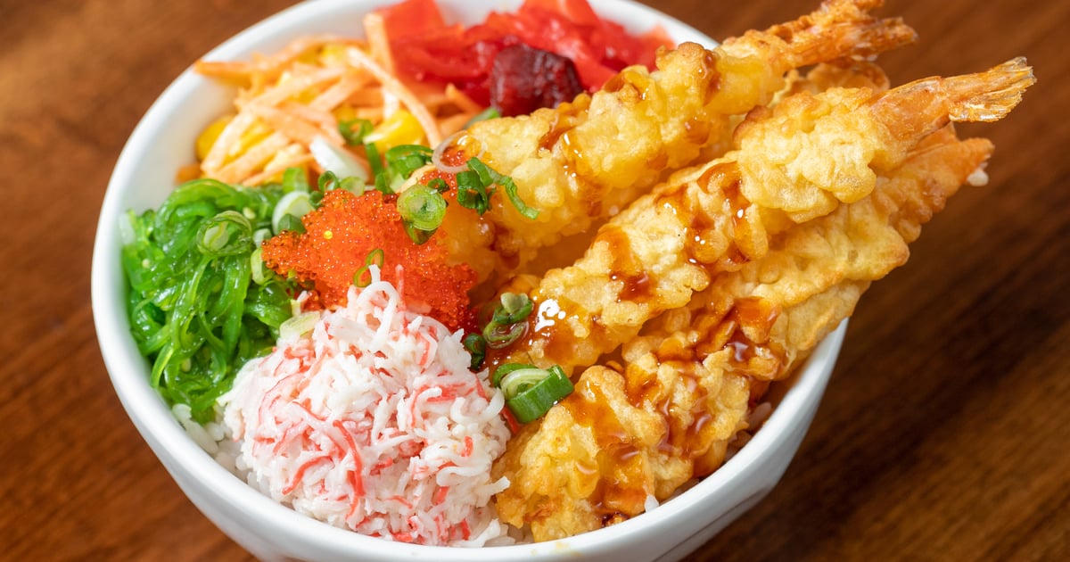 Tempura Bowl Our Menu PokeAustin Japanese Restaurant in TX