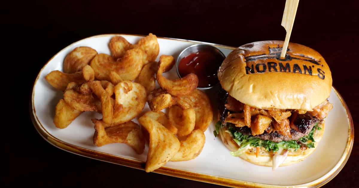 Pork Belly BBQ Burger - Nic & Norman's | Handcrafted Burgers, Southern ...