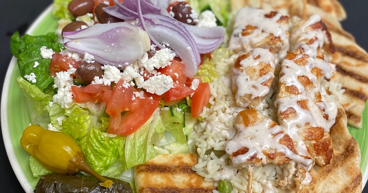 Mediterranean Chicken Kabobs Menu The Spare Rib Barbecue