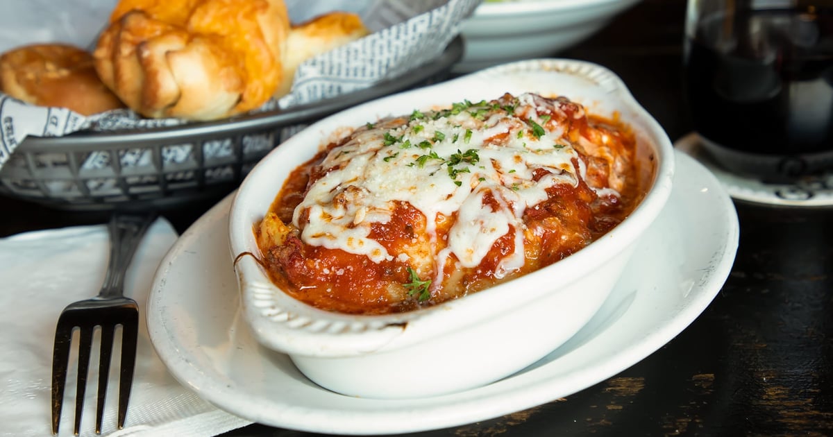 Lasagna Menu Domenico's Italian Restaurant in CA