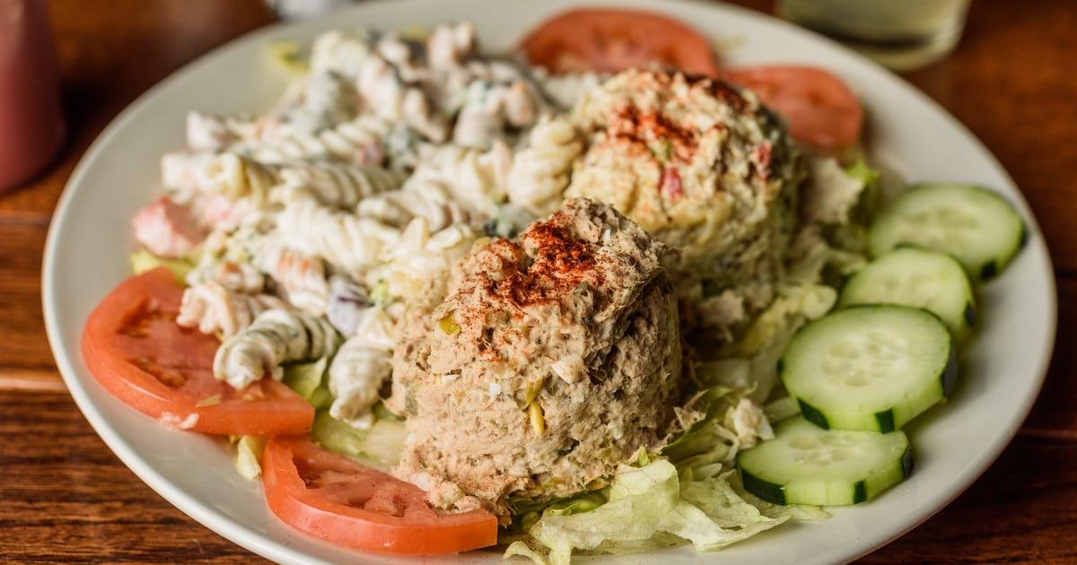 Chicken Salad Plate Menu Speakeasy Columbus American Restaurant