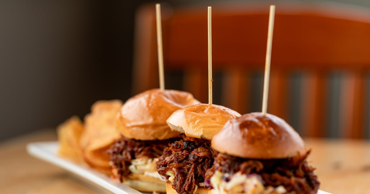 BBQ Pulled Pork Sliders - Menu - Rincon Brewery - Restaurant and