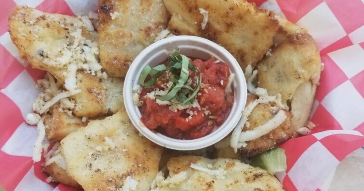 Garlic Parmesan Flatbread Bites Menu Rincon Brewery Restaurant