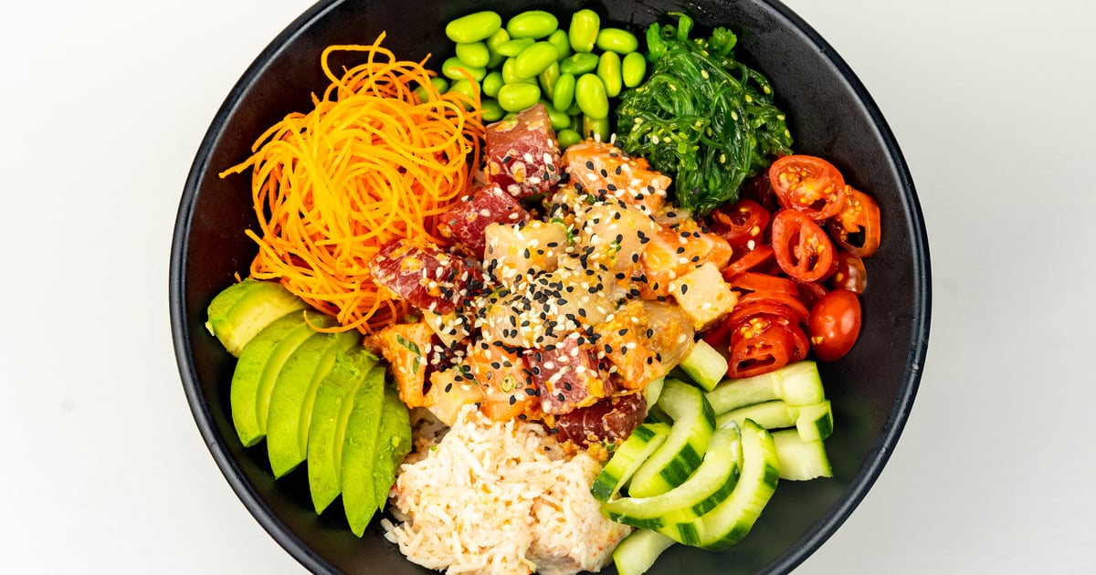 Rainbow Seafood Poke Bowl - Zen Japanese Grill & Sushi Bistro