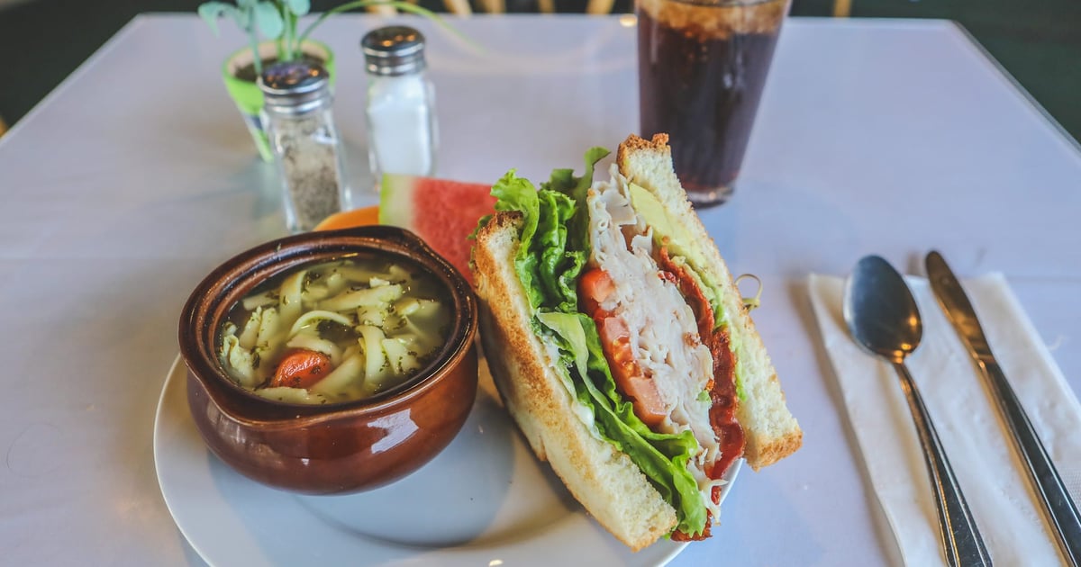 Soup & Half Sandwich Lunch & Dinner Greenhouse Cafe Cafe in