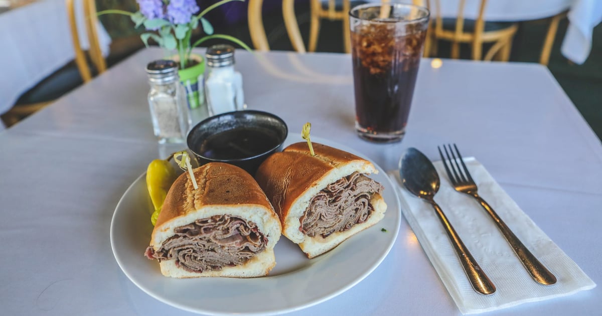 French Dip Lunch & Dinner Greenhouse Cafe Cafe in Lancaster, CA