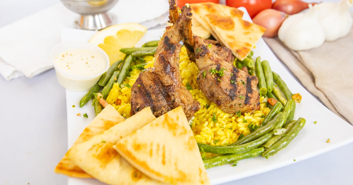 Lamb Chop Dinner Main Menu The Fat Greek Restaurant in CA