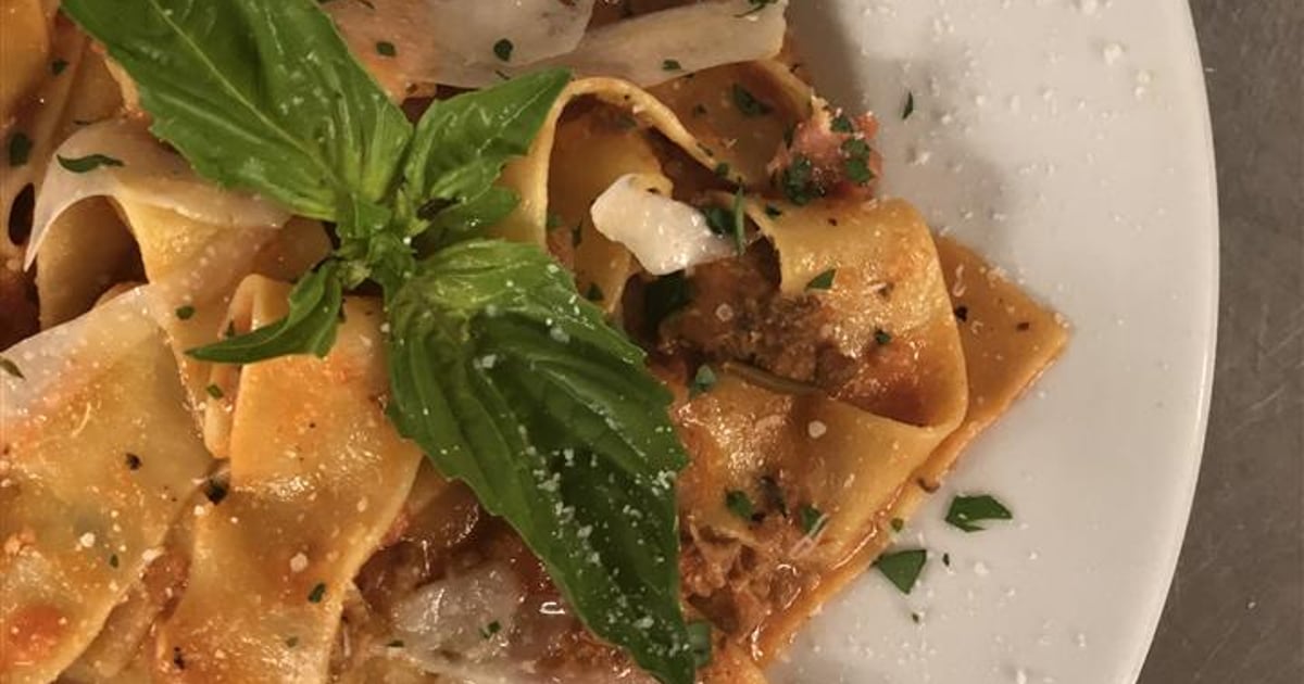 Pappardelle Bolognese Our Menu Village Pizzeria & Ristorante