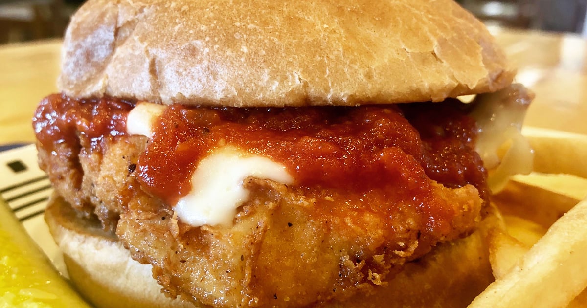 Chicken Parmesan Sandwich Main Menu Seafood Sam