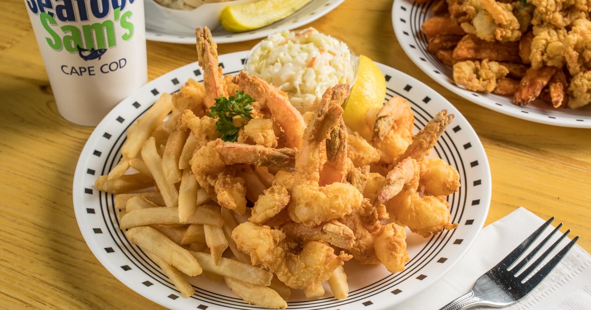 Fried Butterfly Gulf Shrimp Main Menu Seafood Sam's, Cape Cod, MA