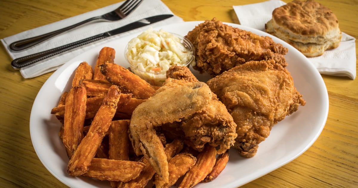 Southern Fried Chicken Dinner Main Menu Seafood Sam's, Cape Cod, MA