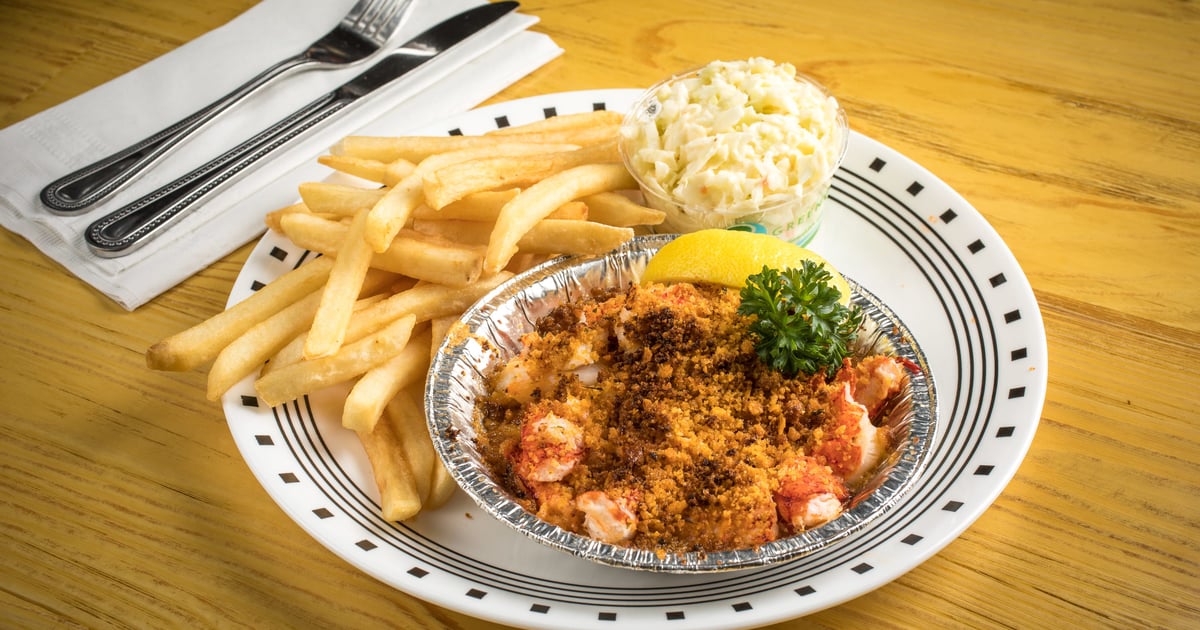 Baked "Lazy Man's" Lobster Casserole Main Menu Seafood Sam's, Cape