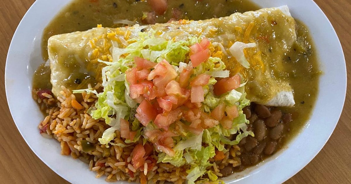 Burritos Lunch Flying Tortilla Mexican Restaurant in Santa Fe, NM
