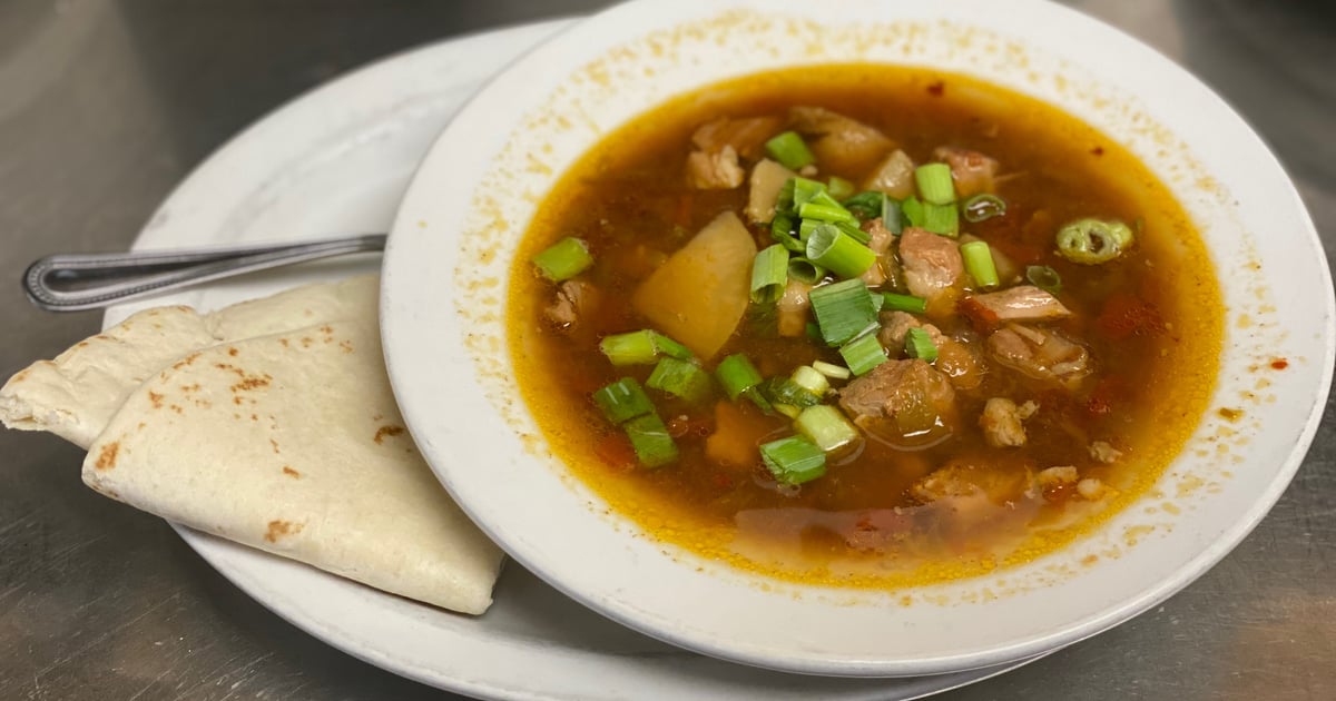 Green Chile Stew Lunch Flying Tortilla Mexican Restaurant in