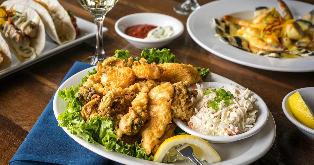 Fried Seafood Platter Lunch and Dinner Menu The Pilot House