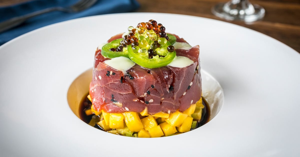 Ahi Tuna Tartare Lunch and Dinner Menu The Pilot House Seafood Restaurant in Sandwich, MA