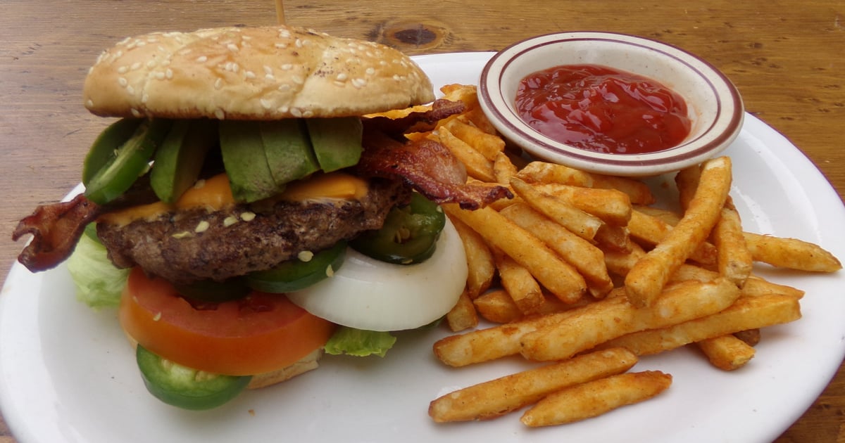 Mexican Style Burger* Dinner Amigos Authentic Mexican Grill & Bar