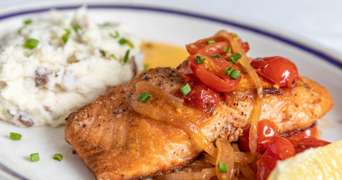 Salmon Provencal UberEats Menu Eric's Porter Haus