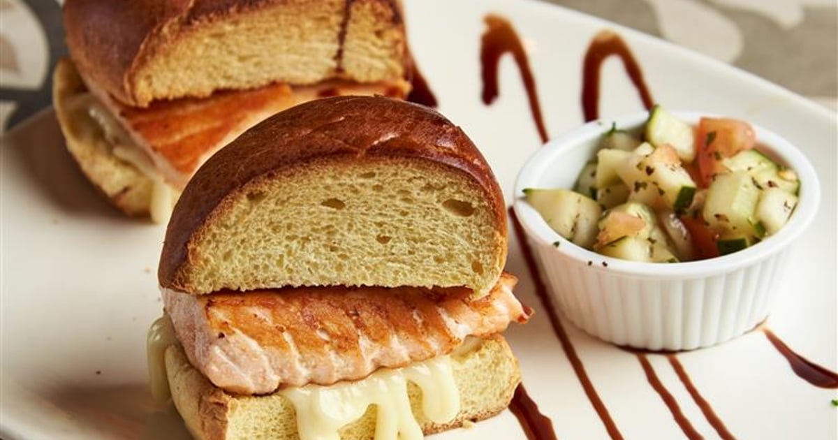 Salmon Sliders Happy Hour Aladin Mediterranean Kitchen Restaurant