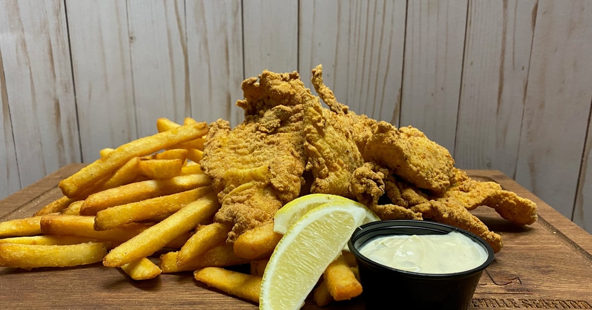 Thin Cut Catfish Basket Main Menu Mandeville Seafood Market & Eatery