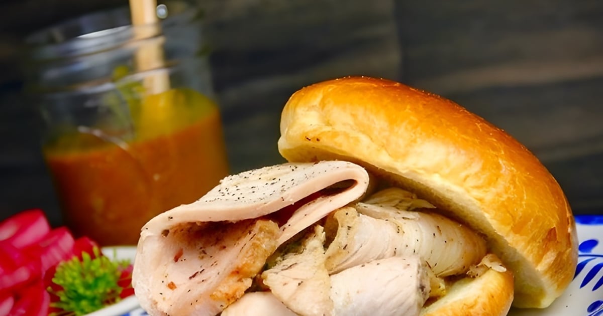 Smoked Sliced Turkey Sandwich Main Menu Porky's BBQ