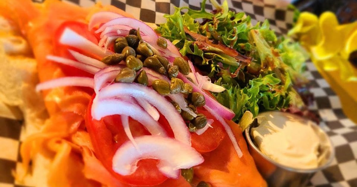 Smoked Salmon Plate Malaga Cove Yellow Vase Cafe in CA