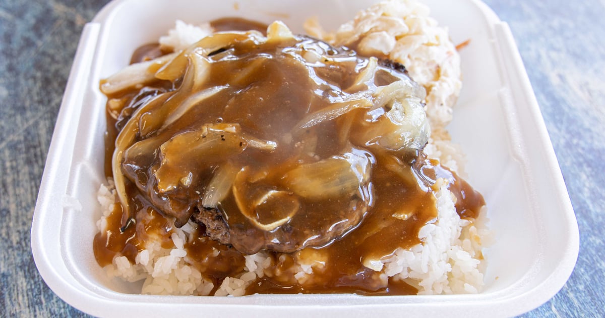 Hamburger Steak Main Menu Honolulu Grill Hawaiian Restaurant in UT