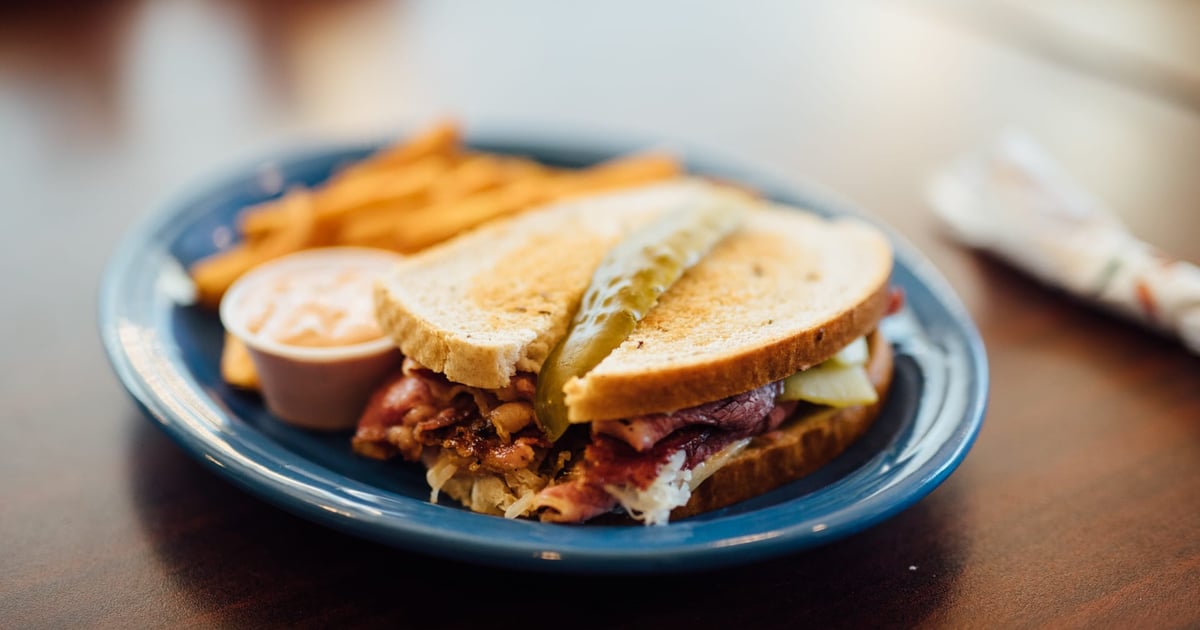 Mexican Reuben Lunch Peppers Grill & Bar Southwestern Restaurant in Roswell, NM