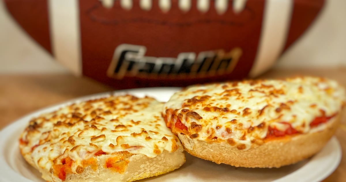 Plain Pizza Bagel Lunch Menu Bethesda Bagels