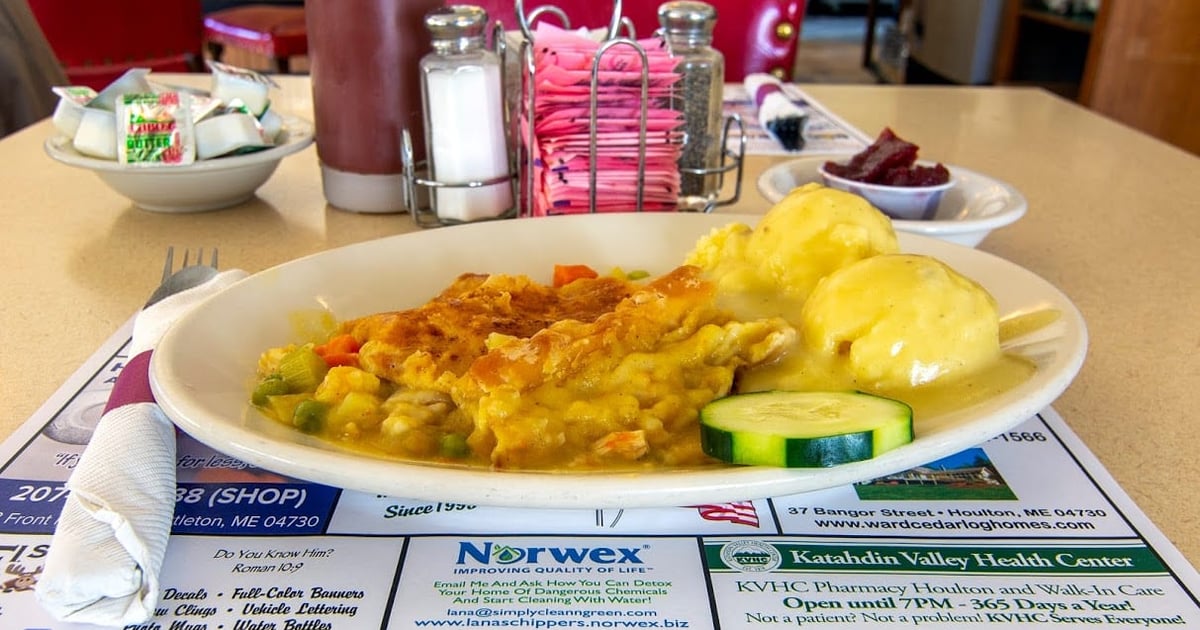 Chicken Pot Pie Menu The Brookside Inn Restaurant in Smyrna, ME
