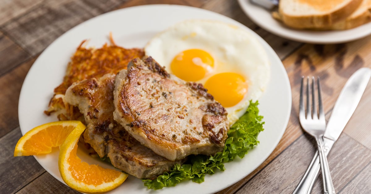 Pork Chops & Eggs (10 oz.) Breakfast Nano Cafe Breakfast