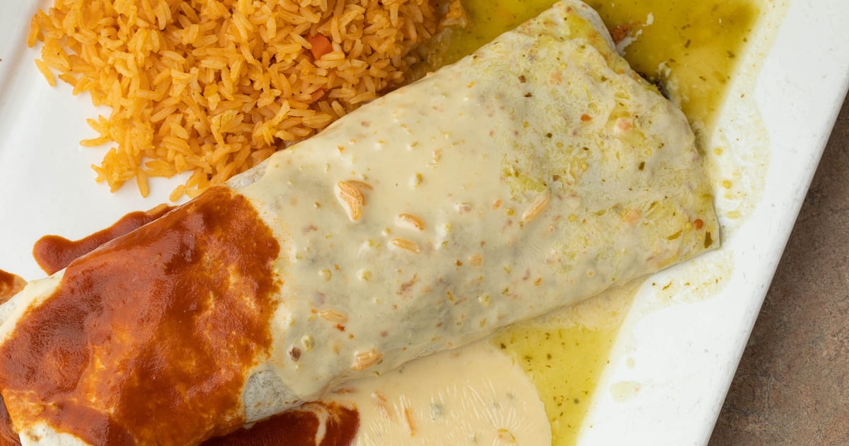 *Burrito La Bandera Full Menu La Hacienda Mexican Restaurant