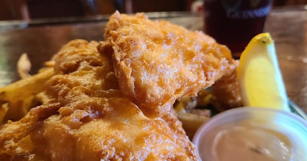 Traditional Irish Fish and Chips Menu Riley's Pour House Irish