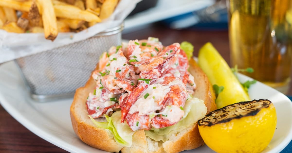 Signature Plymouth Lobster Roll Dinner Menu 42 Degrees North