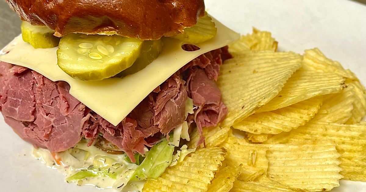 Corned Beef and Swiss Lunch Features Nick & Tom's Restaurant & Bar
