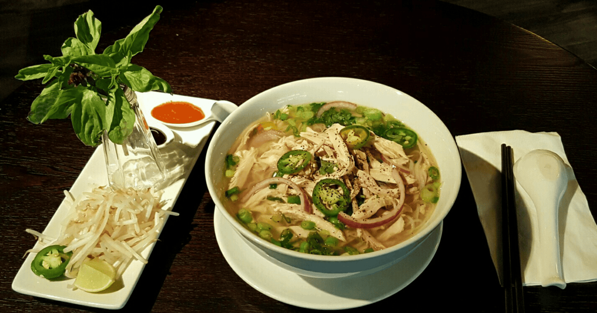 Ginger Chicken Pho (Pho Ga) PHO (Rice Noodle Soups) Monarch 9 Cafe