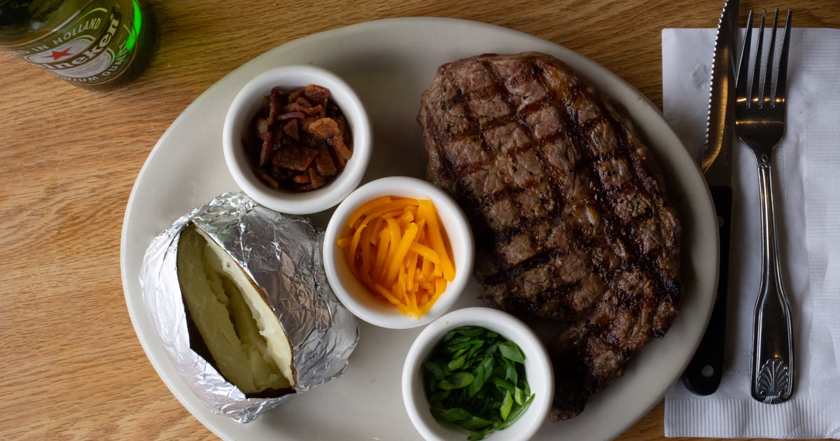 6 oz Top Sirloin Steak Dinner* Menu Sunset Grill American