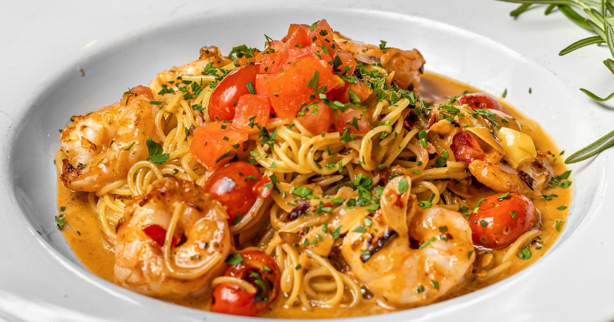 VEGAN ARTICHOKE SCAMPI PASTA - F&D Woodfired Italian Kitchen