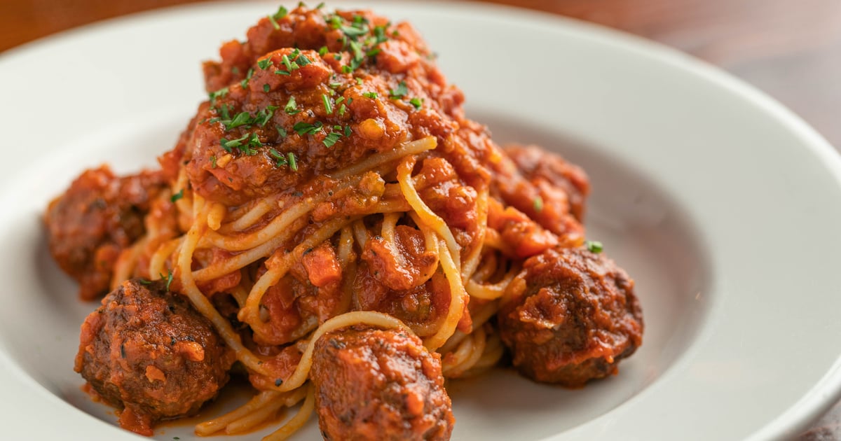 Colori Kitchen Spaghetti and Meatballs