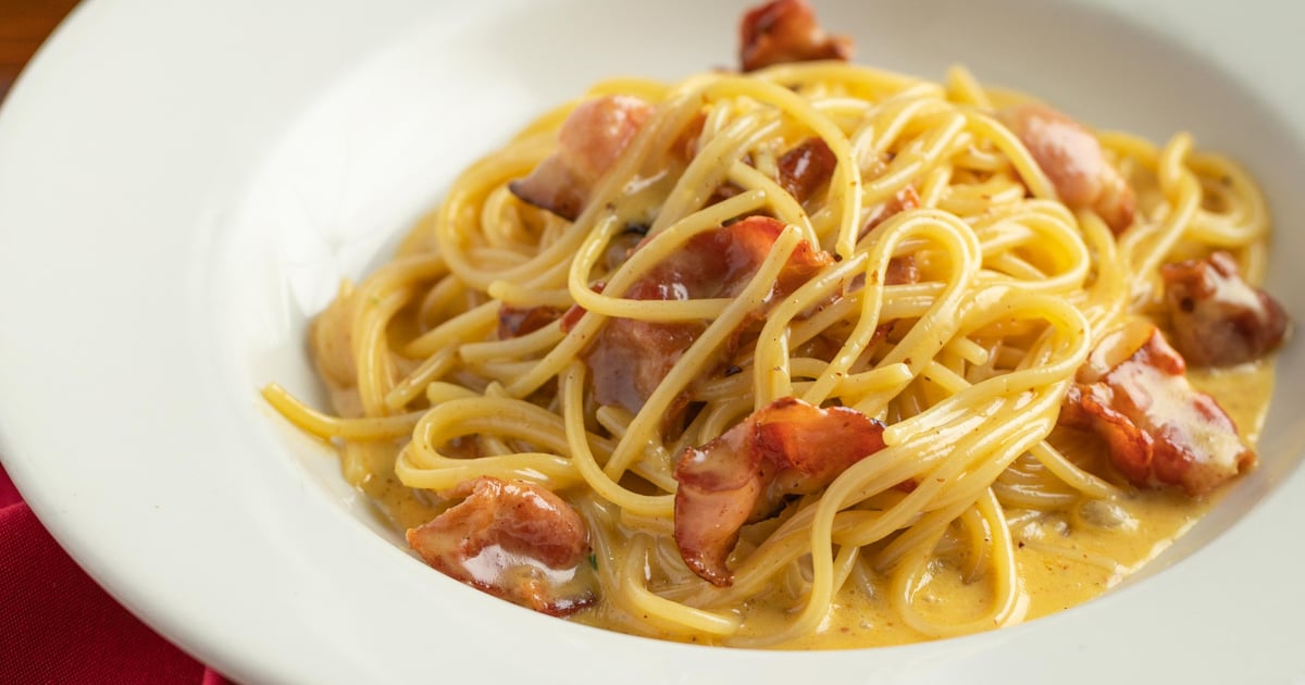 Spaghetti Carbonara Dinner Menu Colori Kitchen Italian Restaurant