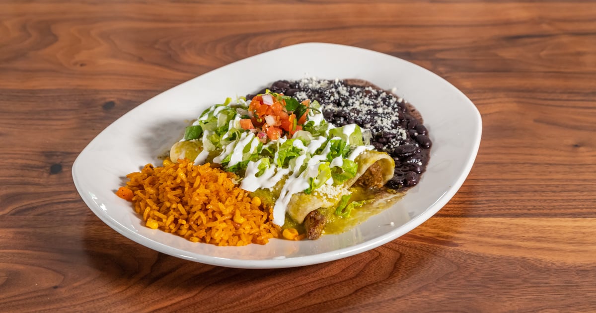 Beef Barbacoa Enchiladas Main Menu Z’Tejas TexMex Restaurant