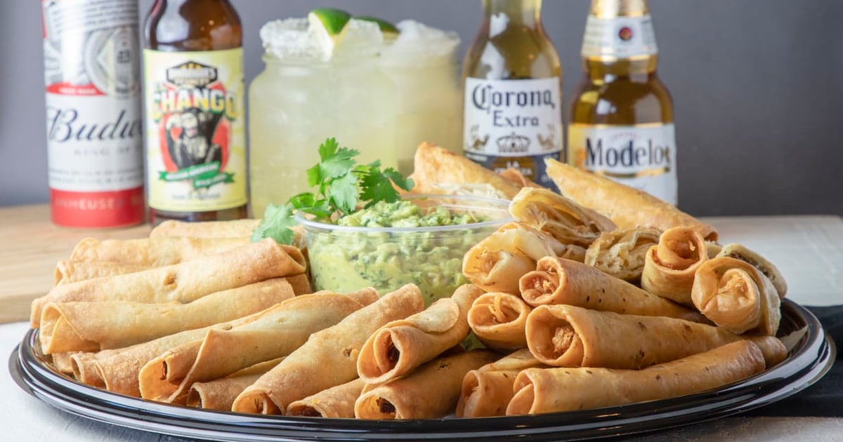 25 Beef Taquitos & 20 Chicken Cheese Flautas Catering Menu Olivia's