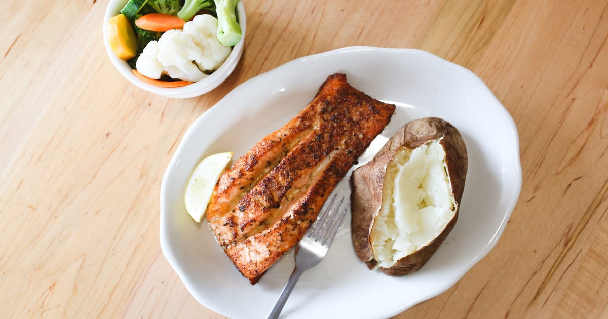 Salmon Fillet Dinner Menu The Hook Seafood and Oyster House