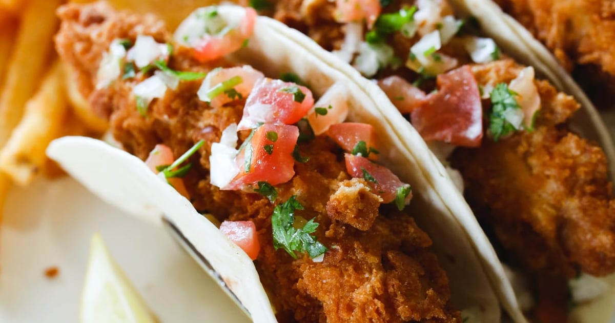 Fried Or Grilled Fish Tacos - Dinner Menu - The Hook ...