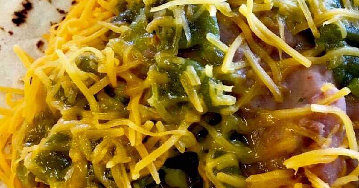 8. Beans, Cheese and Green Chile Menu Burritos Alinstante New Mexican Style Restaurant