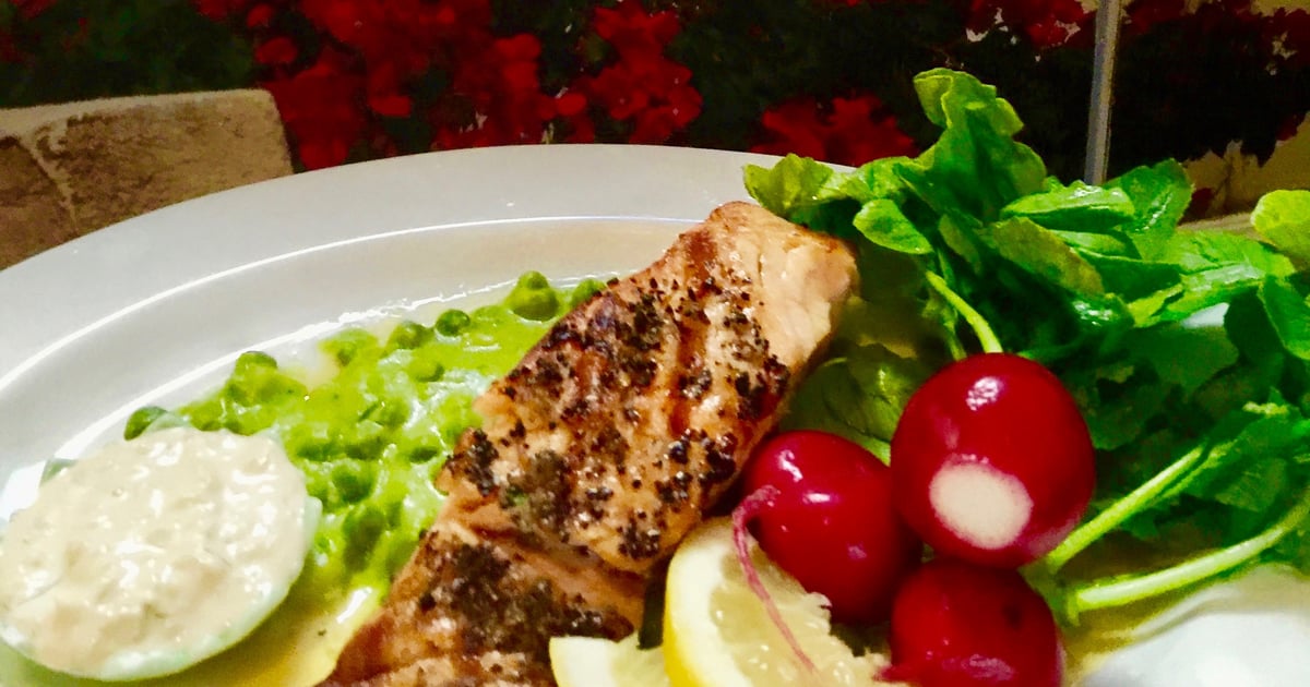 Grilled Salmon - Take Out - Tastes of Greece - Greek Restaurant in