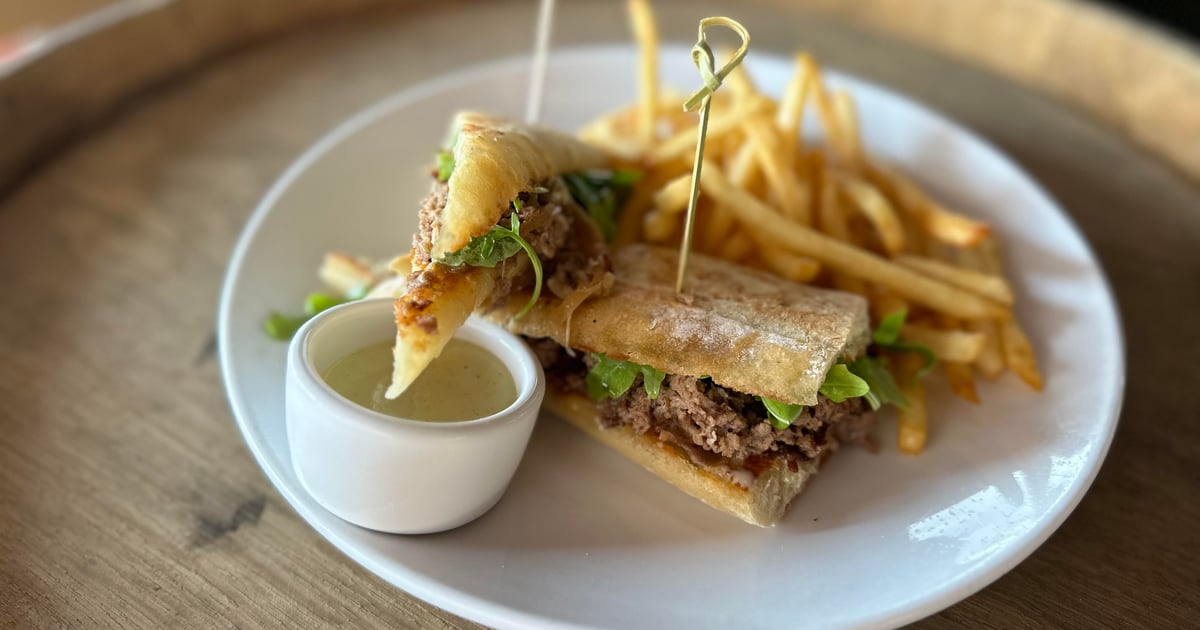 Napa Style Steak Sandwich Food Menu SoNapa Grille American