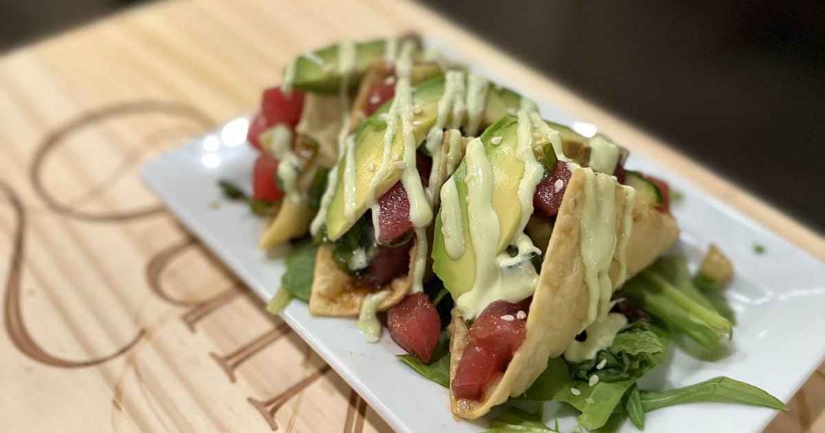 Tuna Crudo Tacos Food Menu SoNapa Grille American Restaurant in FL